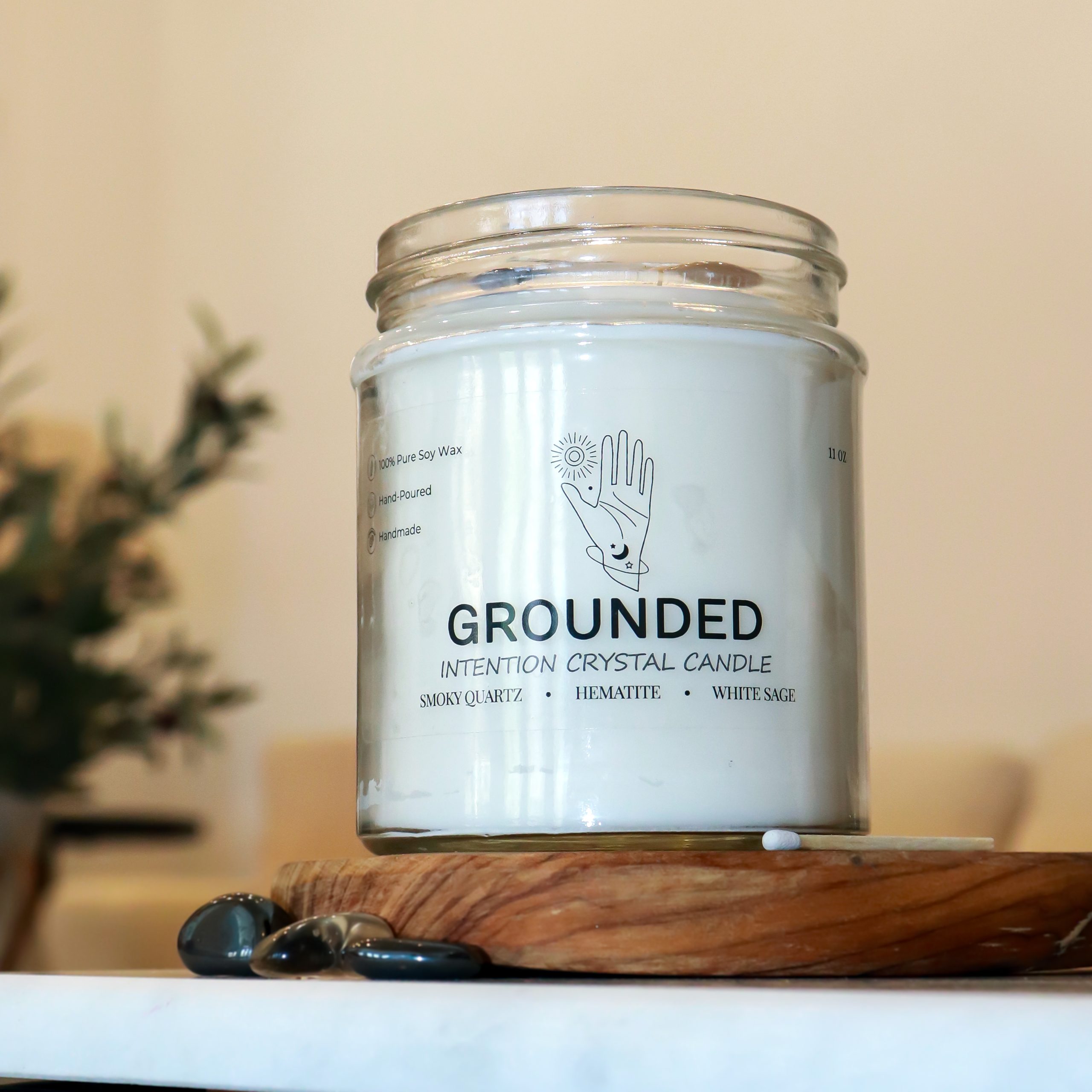 Grounded Intention Crystal Candle - Image 5